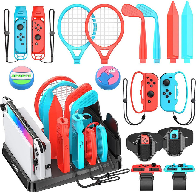 닌텐도 스위치 스포츠 키트 + 올인원 수납독, 1세트