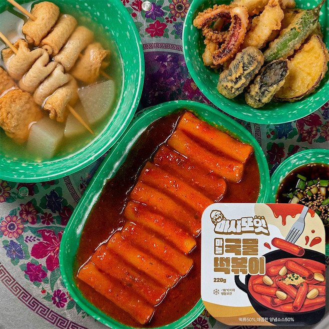 마시또잇 마늘 국물떡볶이 220g 밀떡 떡볶이, 2개