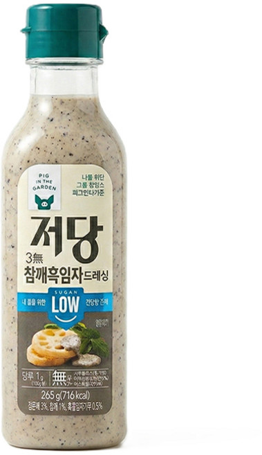 삼립 저당 참깨흑임자 드레싱 265g, 단품, 단품