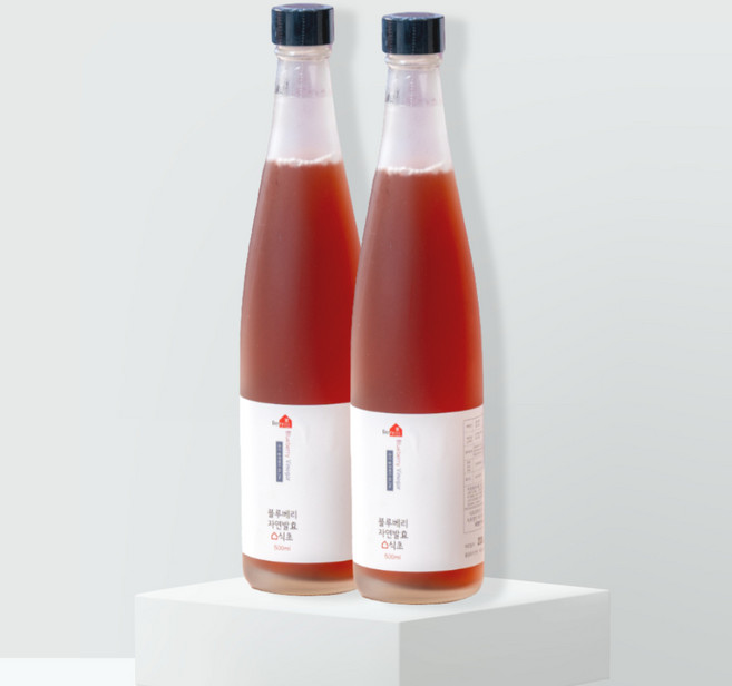 블루베리 발효식초 100%, 500ml, 2병(1세트)