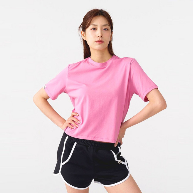 비쥬안나 라이트핏 숏 티셔츠