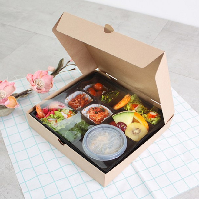 KP 정찬도시락_일체형 일회용 도시락 덮밥 종이컵용기 배달 포장용기 [200개], 200개입, 1세트