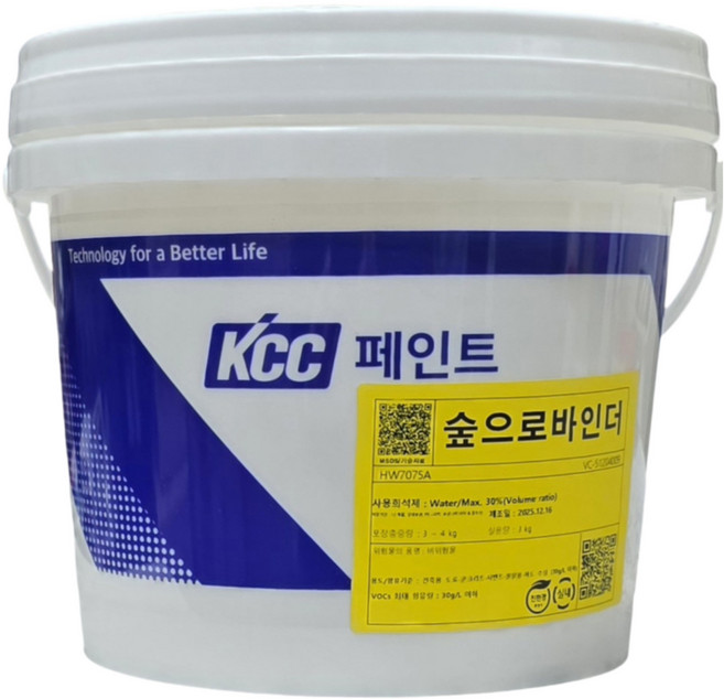 KCC 숲으로 친환경 믹싱 프라이머 접착 강화재, 투명, 3kg, 1개, 바인더+미니로라세트