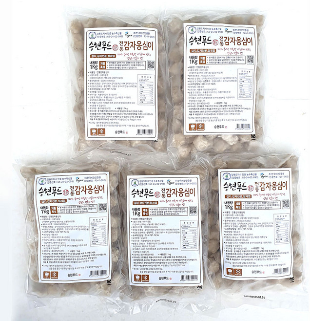 새마원 강원도 수제 감자옹심이 국산생감자 1Kg(선택), 1kg, 5개