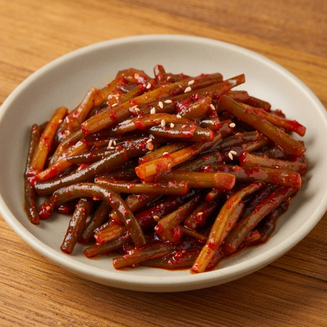 [국내제조]매콤달콤 양념 마늘쫑무침 밑반찬, 1개, 4kg