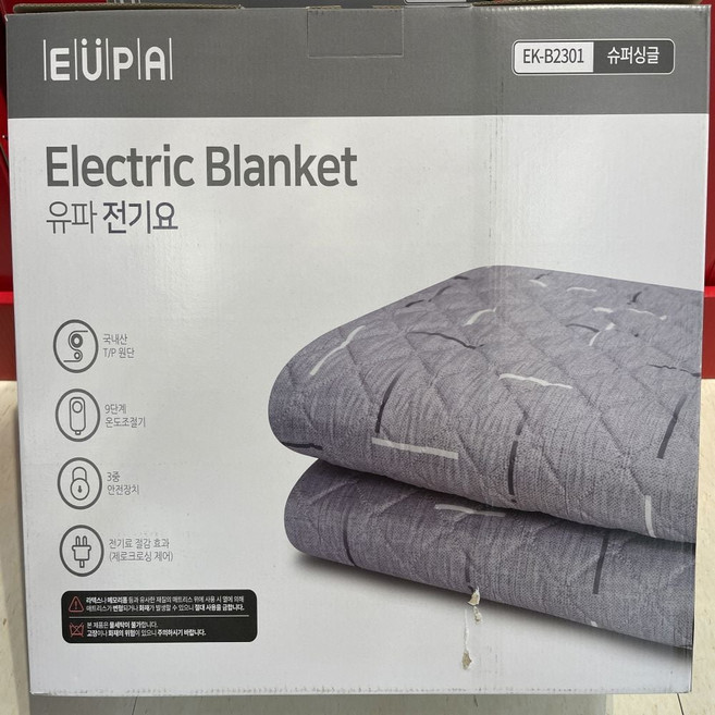 105X180cm EUPA 안전 전기요 전기료 절감 싱글사이즈 IWB5EADB, 본상품선택