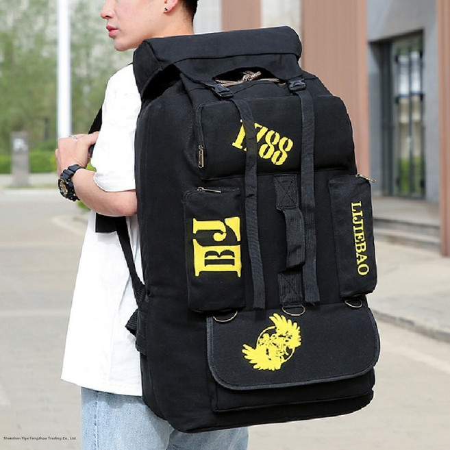 One Leaf Ark 대용량백팩100L 등산 짐가방 대형 백팩, 블랙