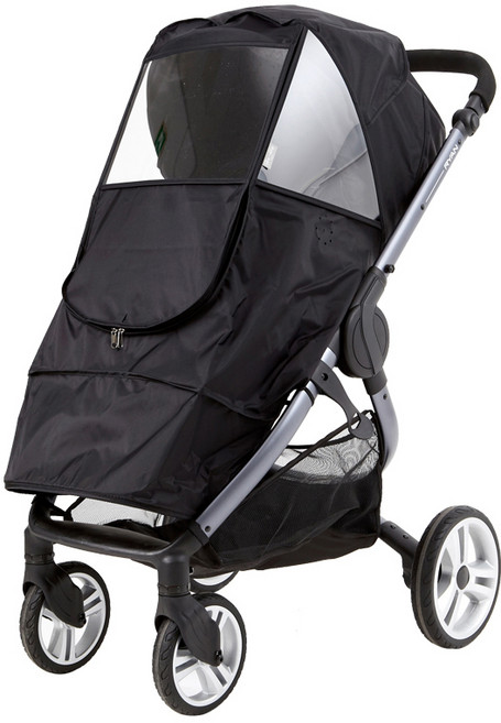 리안/잉글레시나/줄즈/타보 유모차 방풍커버, 1개, 디럭스 유모차 방풍커버(블랙)