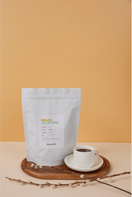 Noble Coffee [브라질 디카페인] 부드럽고 균형잡힌 맛 (브라질 싱글오리진 원두 100%), 1개, 500g, 홀빈(분쇄안함)