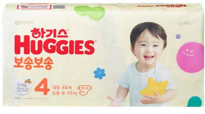 하기스 보송보송 밴드형 기저귀, 4단계, 46매