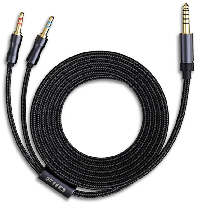 FiiO LL-4.4A 헤드폰 케이블 이중 3.5mm to 4.4mm 밸런싱업그레이드 라인 1.5m 오디오 케이블, 1개
