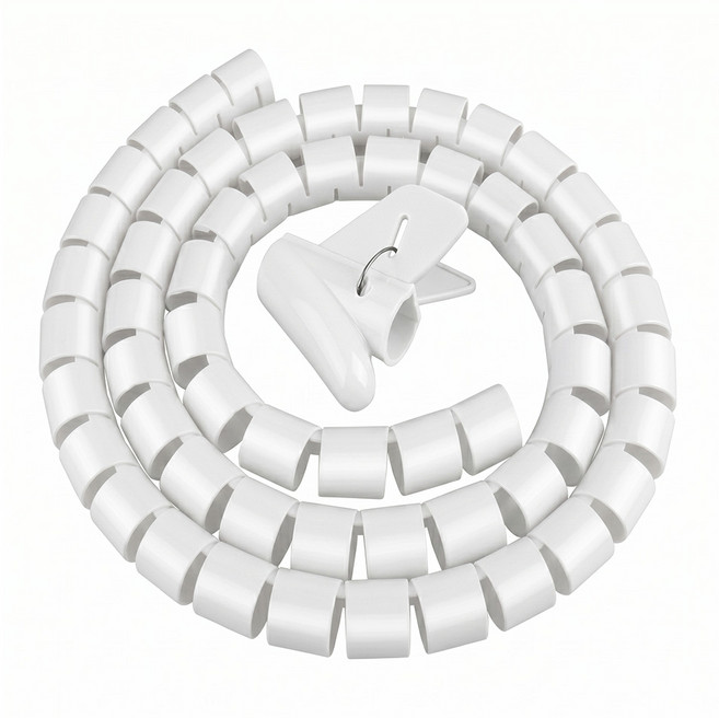 매직케이블 전선정리 보호 커버, 화이트