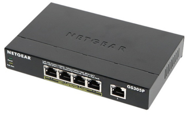 NETGEAR 넷기어 GS305P 기가 5포트 POE 스위칭허브, 본상품, 1개