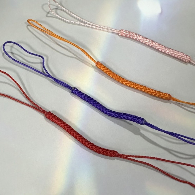 골프 티걸이 만들기 티걸이끈 티걸이 단색 꼬임줄 DIY 10개입, 1개, 레드(10개입)