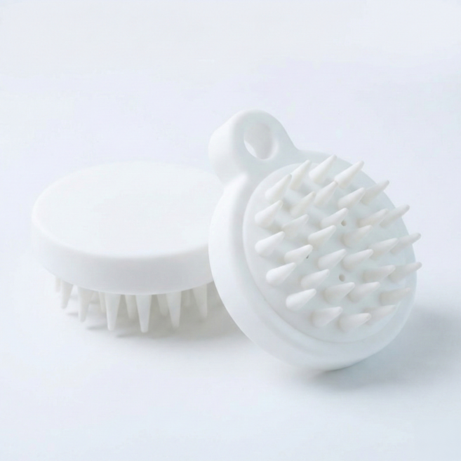 르브엘 멀티 홈케어 샴푸 두피 헤어 마사지 브러쉬, 1개, 화이트