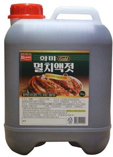 화미 멸치액젓 /무료배송, 9kg