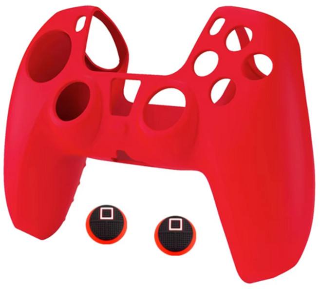 PS5 실리콘 소프트 커버 케이스 편안한 손 느낌 컨트롤러 홀더 스킨 쉘 프로텍터 플레이스테이션5 게임패드 케이스, [06] b