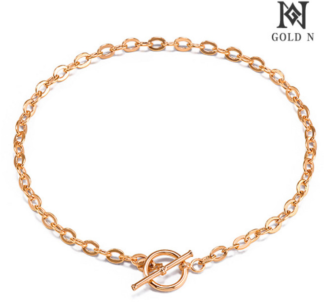 골드앤 18K 클래식 토글체인 팔찌