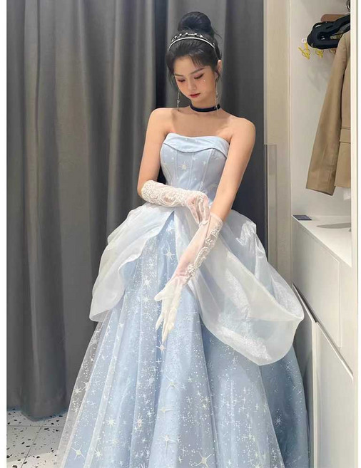 신데렐라 코스튬 디즈니 코스프레 할로윈 성인용 공주 드레스