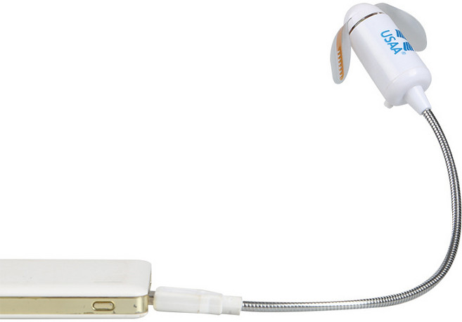 usb 선풍기 LED 글씨 반짝임 선풍기는 360° 굽힘으로 위치결정 가능, 2.5*2.5*33cm