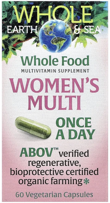 정말좋습니다 Natural Factors Whole Earth & Sea® 여성용 멀티 베지 캡슐 60정 빠르게배송해드릴게요, 1개 - 쿠팡