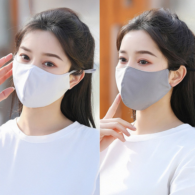 1+1 3D 기미 마스크 빨아쓰는 볼 마스크 골프 등산 안면 자외선 차단 면마스크