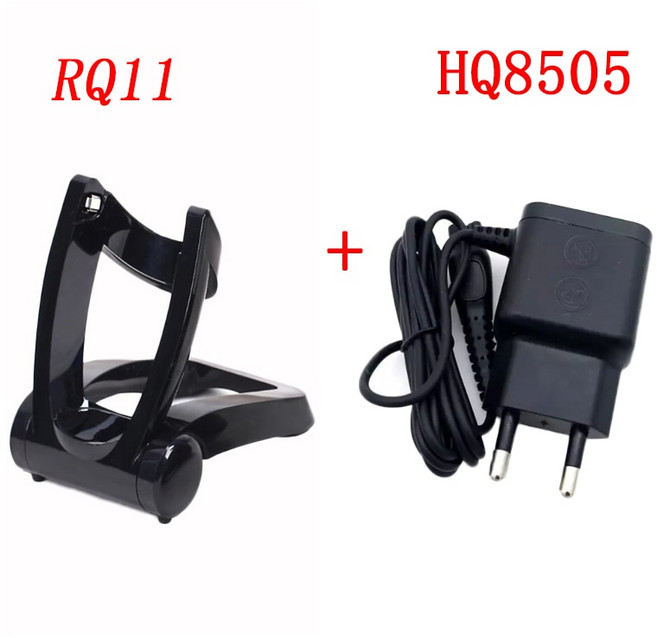 Philips Norelco RQ1150 RQ1160 RQ1180 RQ1175 RQ1151 RQ1155 RQ1190 + HQ8505 충전기 EU 플러그용 면도기 접이식 스탠, 하나, 보여진 바와 같이, 1개