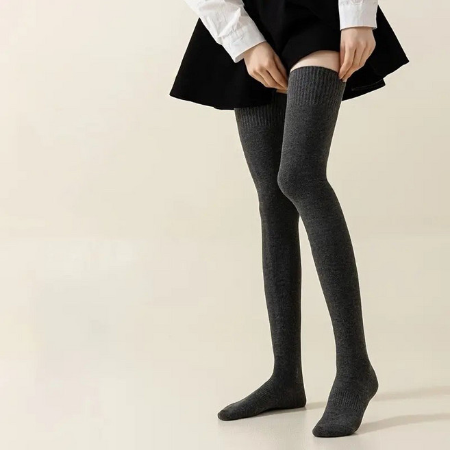 흘러내림방지 실리콘 테리 오버니삭스 롱양말 논슬립 고탄력 니하이삭스