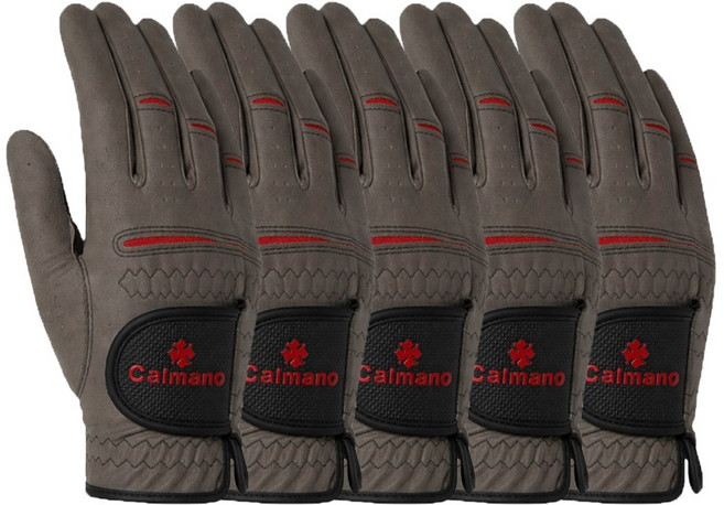 칼마노 극세사 여성용 골프장갑 브라운 오른손착용 5장세트, 5개