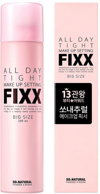 쏘내추럴 올 데이 타이트 메이크업 세팅 픽서, 250ml, 1개