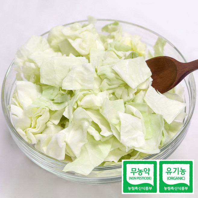 울팜 친환경 양배추 깍뚝썰기 국내산 무농약 유기농, 500g, 1개