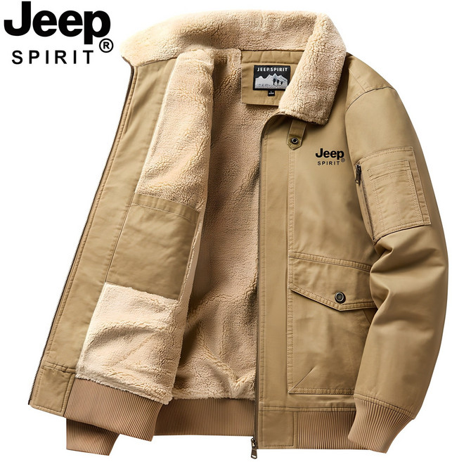 JEEP SPIRIT 지프 스피릿 남성 겨울 기모 패딩 재킷 편안하고 따뜻한 캐주얼 디자인 JP-0789+양말