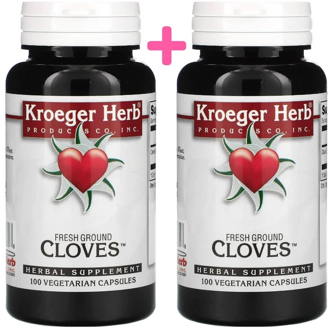 크로거 허브 프레쉬 그라운드 클로브스 정향 450mg 100정 2통 CHECKYOU - 쿠팡