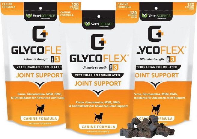 베트리사이언스 글라이코플렉스 3 힙앤조인트 강아지 고관절 120츄 3팩