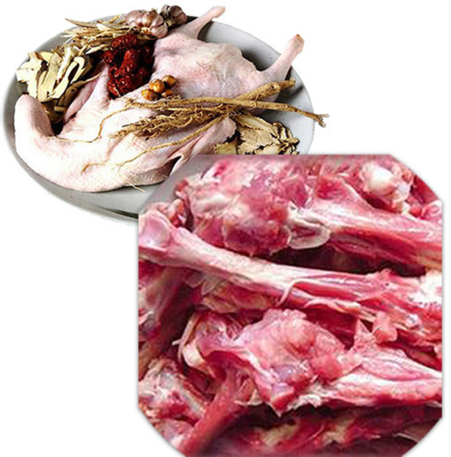 [덕담골] 유황 오리뼈(날개 다리) 2kg, 날개, 1개