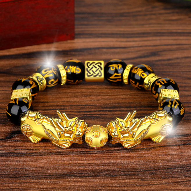 오너백 행운의 데일리 흑요석 비휴 묵주팔찌