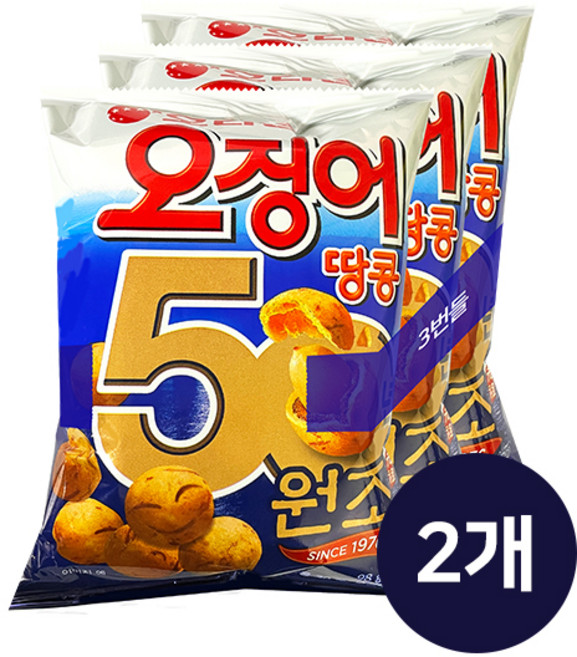 오리온 오징어땅콩 3번들, 294g, 2개