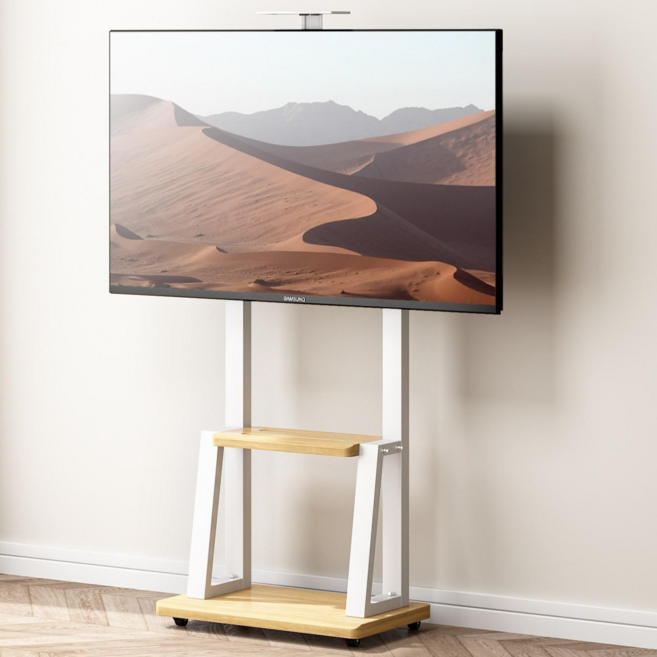 라보토리 이동식 TV 스탠드 거치대 32-75인치, 1개, A-11화이트