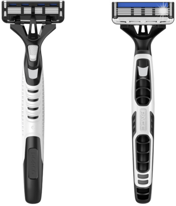 도루코 페이스4 휴대용면도기, 1개입, 4개