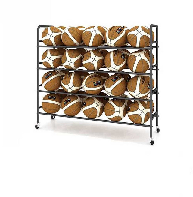 농구공 보관 정리 랙 볼 축구 볼 이동식 카트 프레임, 1개