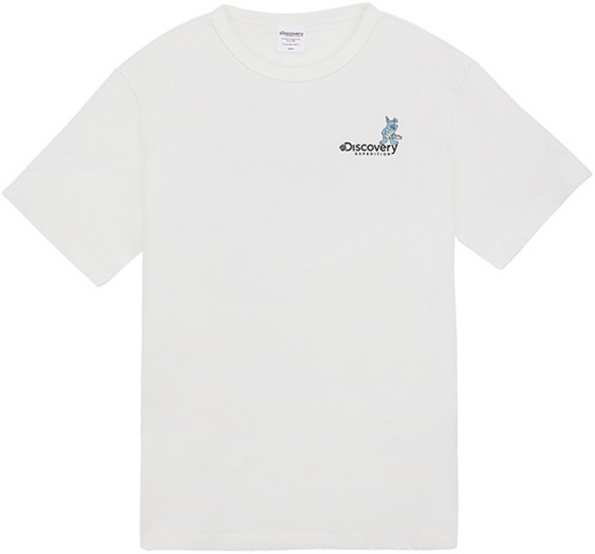 디스커버리 시티 페스티벌 타이포그래픽 반팔티셔츠 DXRS5C033-WHS