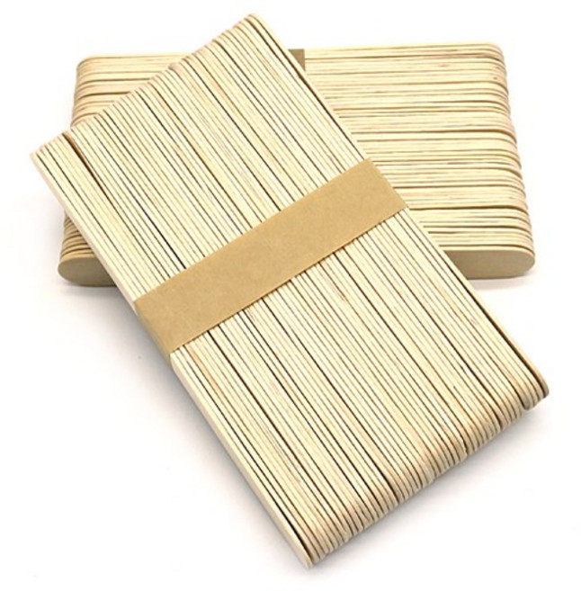 attizone 하드바 나무스틱 칼라하드바 하드스틱 나무막대 원목, 50개, 하드바 나무색(대)