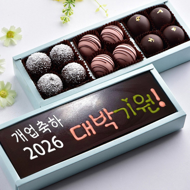 수제 바크 초콜릿 과 트러플 어버이날 고급 선물 세트, 270g, 1개