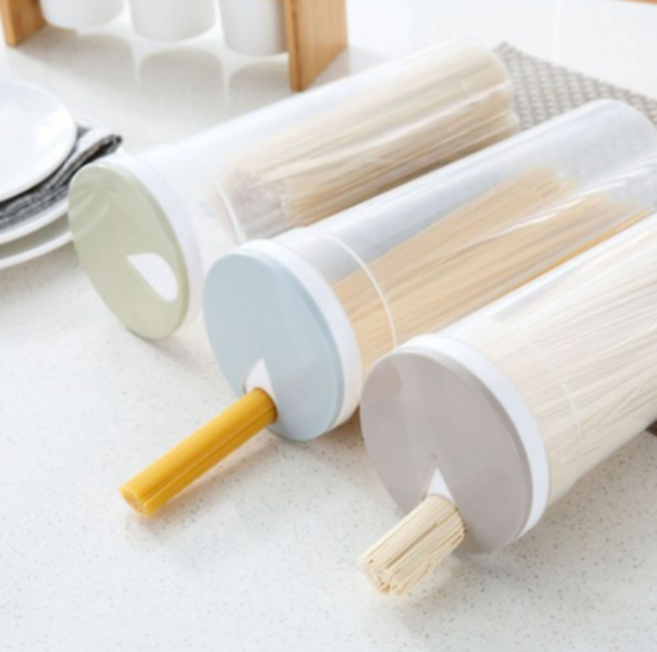 제이킨 파스타 국수 면 보관통, 국수보관통 그레이, 1개