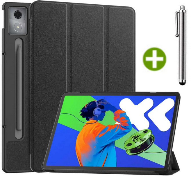 레노버탭 샤오신 패드 프로 12.7 2세대 2025 호환 케이스 커버 TB-373FU 375FC Lenovo Tab XiaoXin Pad Pro 12.7 2nd, 블랙, 1개