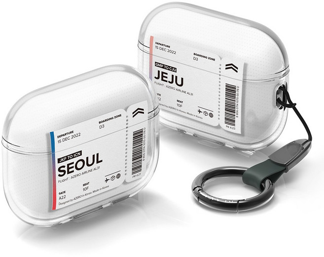 플래나 국내선 탑승권 시리즈 에어팟프로 2세대 C타입 호환 TPU 케이스, 6. 대구