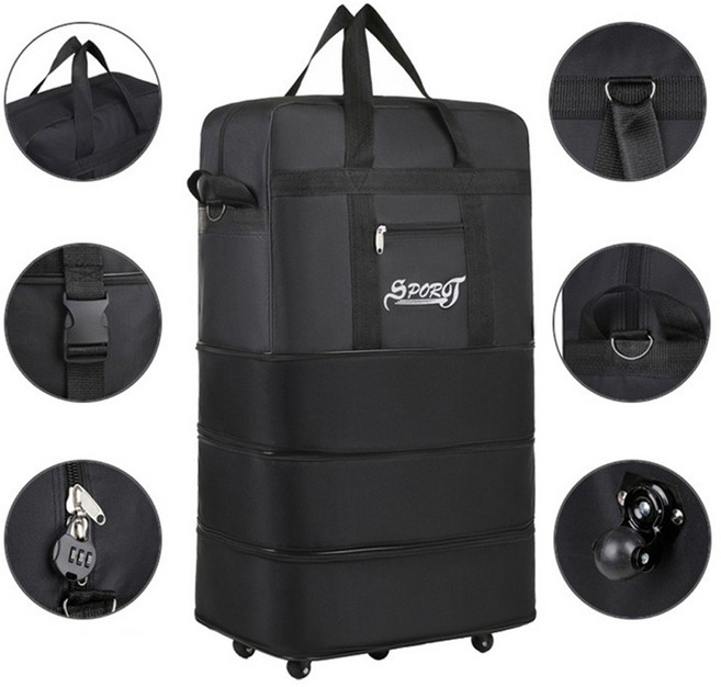 조아홈 접이식 4단 이민가방(50*30*90cm)