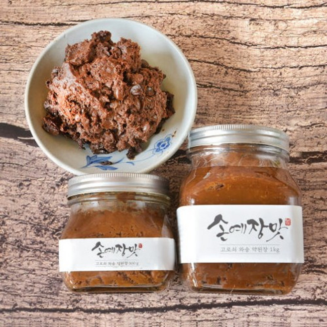 [손예장맛] 고로쇠 와송 약된장 시골 맛있는 전통된장 재래식, 1개, 1kg
