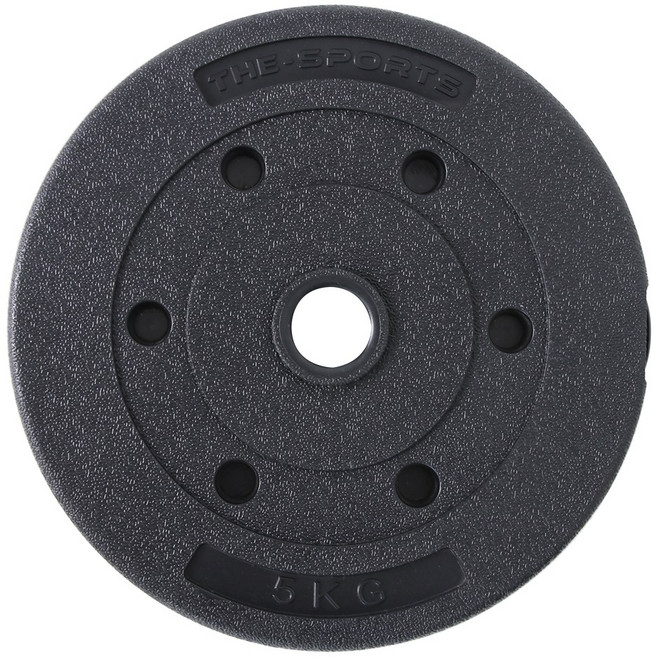 더스포츠 스톤 바벨 블랙 원판 1.5kg~15kgx2개, 스톤원판, 2개, 5kg
