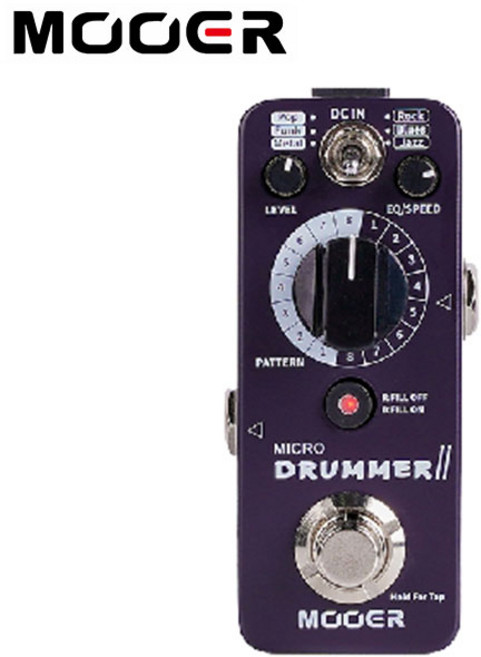 MOOER AUDIO 이펙터 MICRO DRUMMER II, 1개